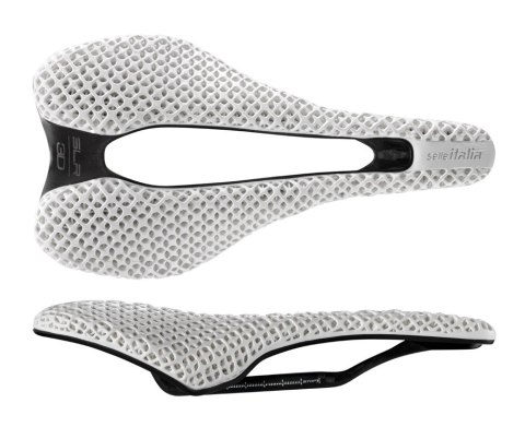 Siodło SELLE ITALIA SLR BOOST 3D WHITE KIT CARBONIO SUPERFLOW S (id match S3), White Limited Edition, 166g (PREMIERA: 2025-04-01