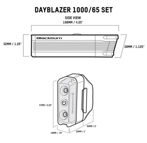 Zestaw lampki BLACKBURN DAYBLAZER przód 1000 lumenów, tył 65 lumenów (NEW 2025) Zestaw lampki BLACKBURN DAYBLAZER przód 1000 lumenów, tył 65 lumenów (NEW 2025)